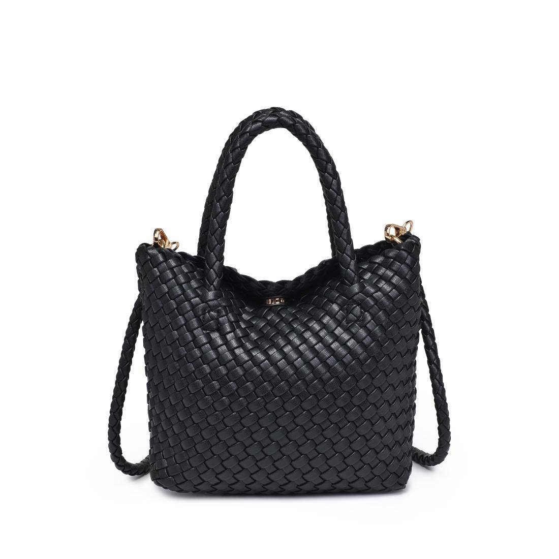 Leanna Woven Crossbody: Natural