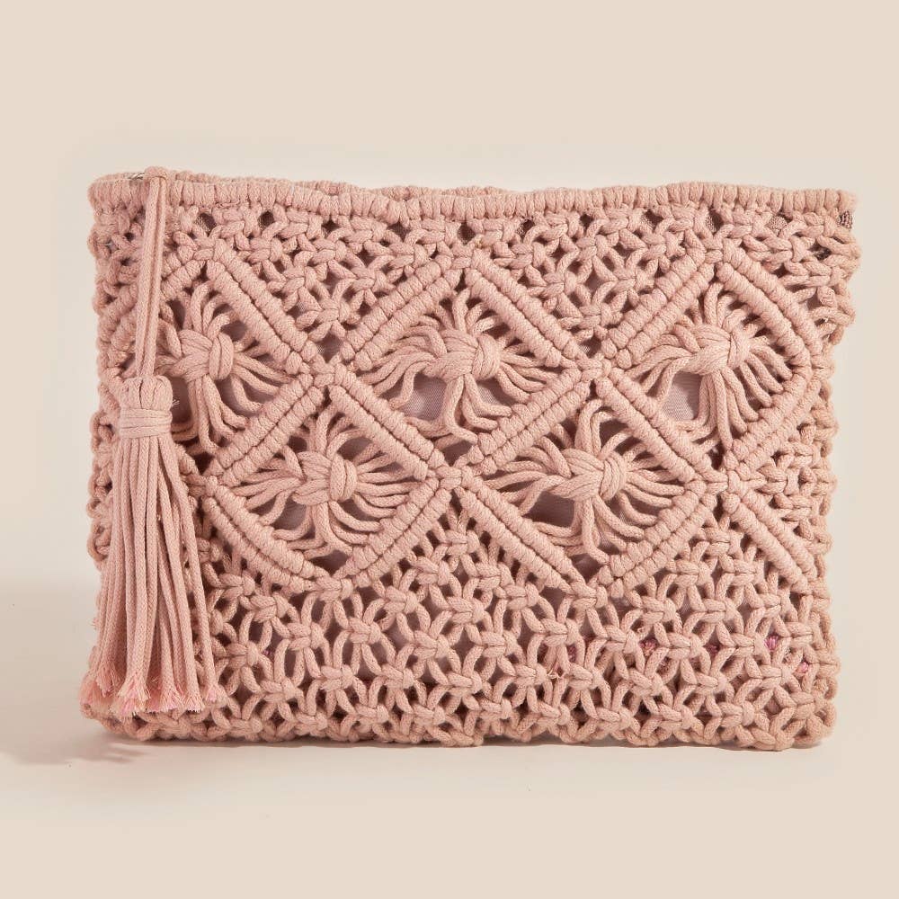 Crochet Clutch - Pink