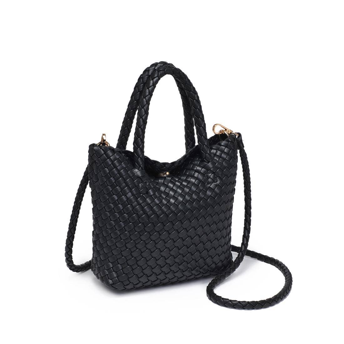 Leanna Woven Crossbody: Natural