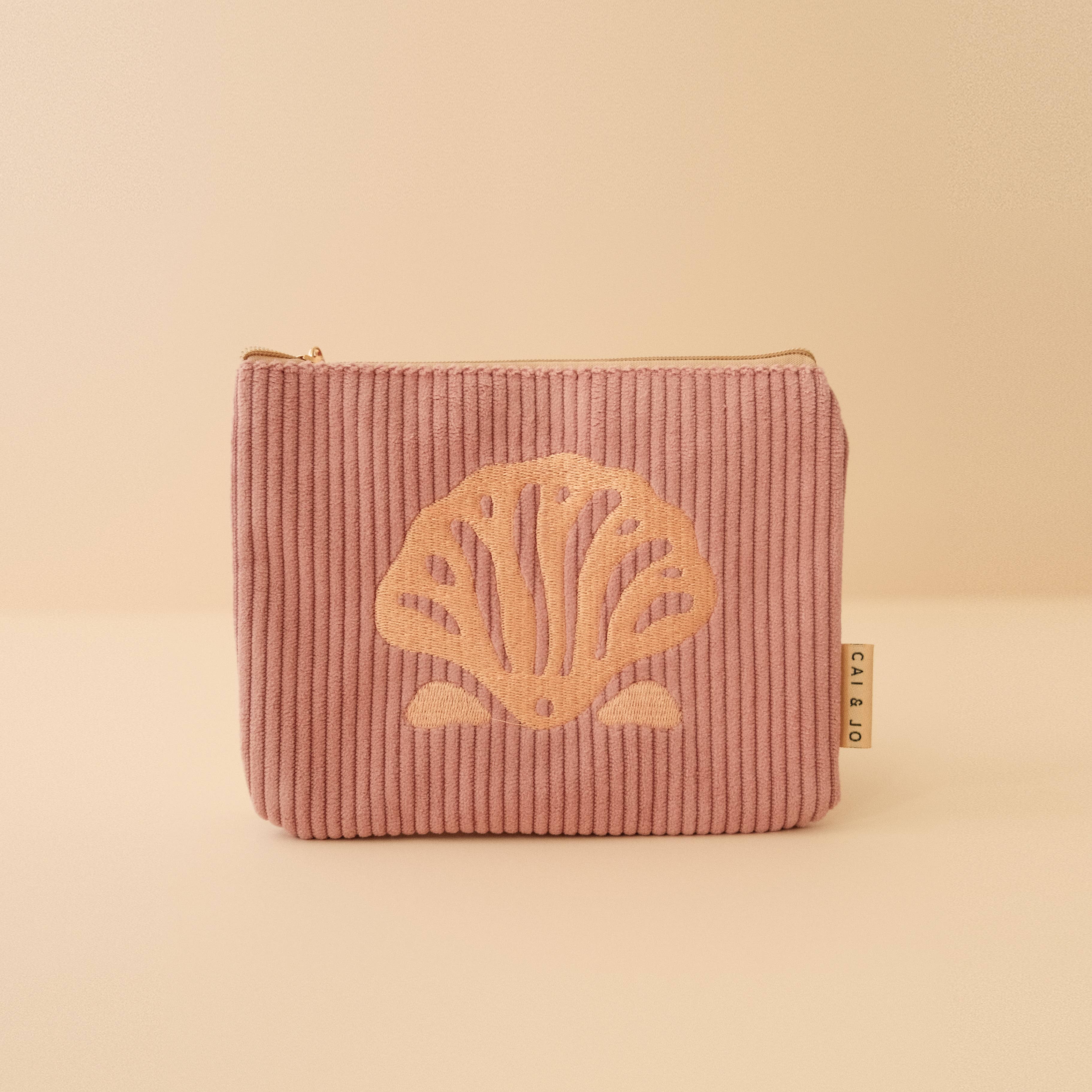 Corduroy Pouch in Island Pink