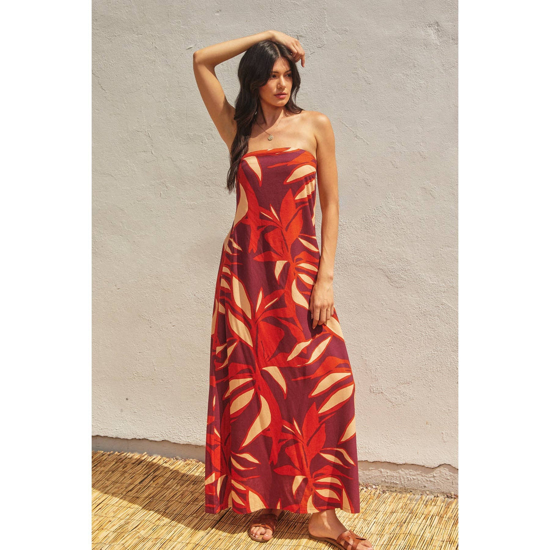 Strapless Drape Maxi