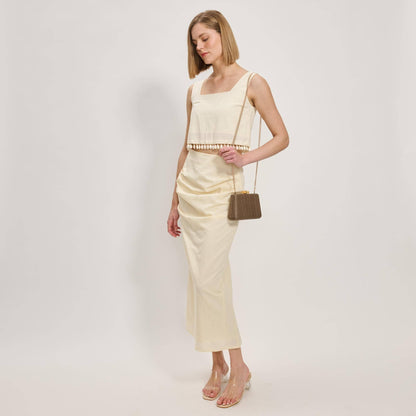 Melina Evening Bag: Mocha