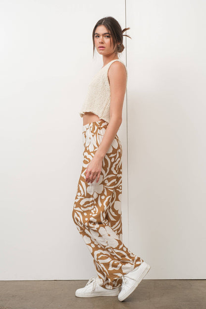 TROPICAL PRINT PANTS