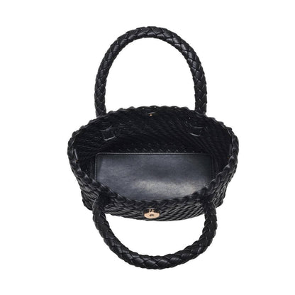 Leanna Woven Crossbody: White