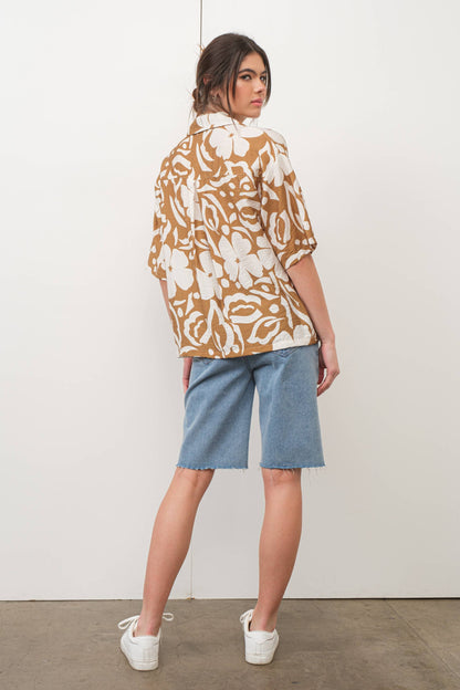 TROPICAL PRINT SHIRT