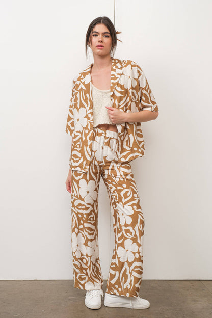 TROPICAL PRINT PANTS