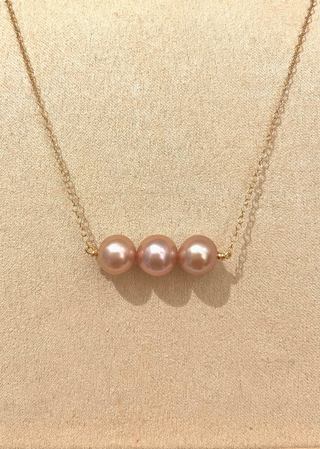 Triple Edison Pearl Necklace