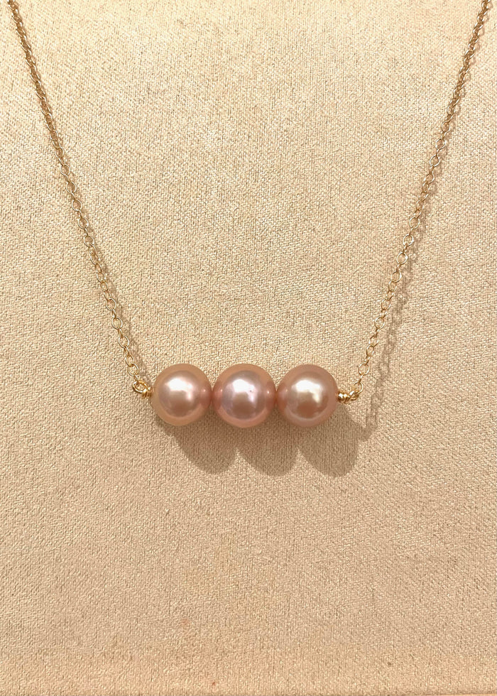 Triple Edison Pearl Necklace