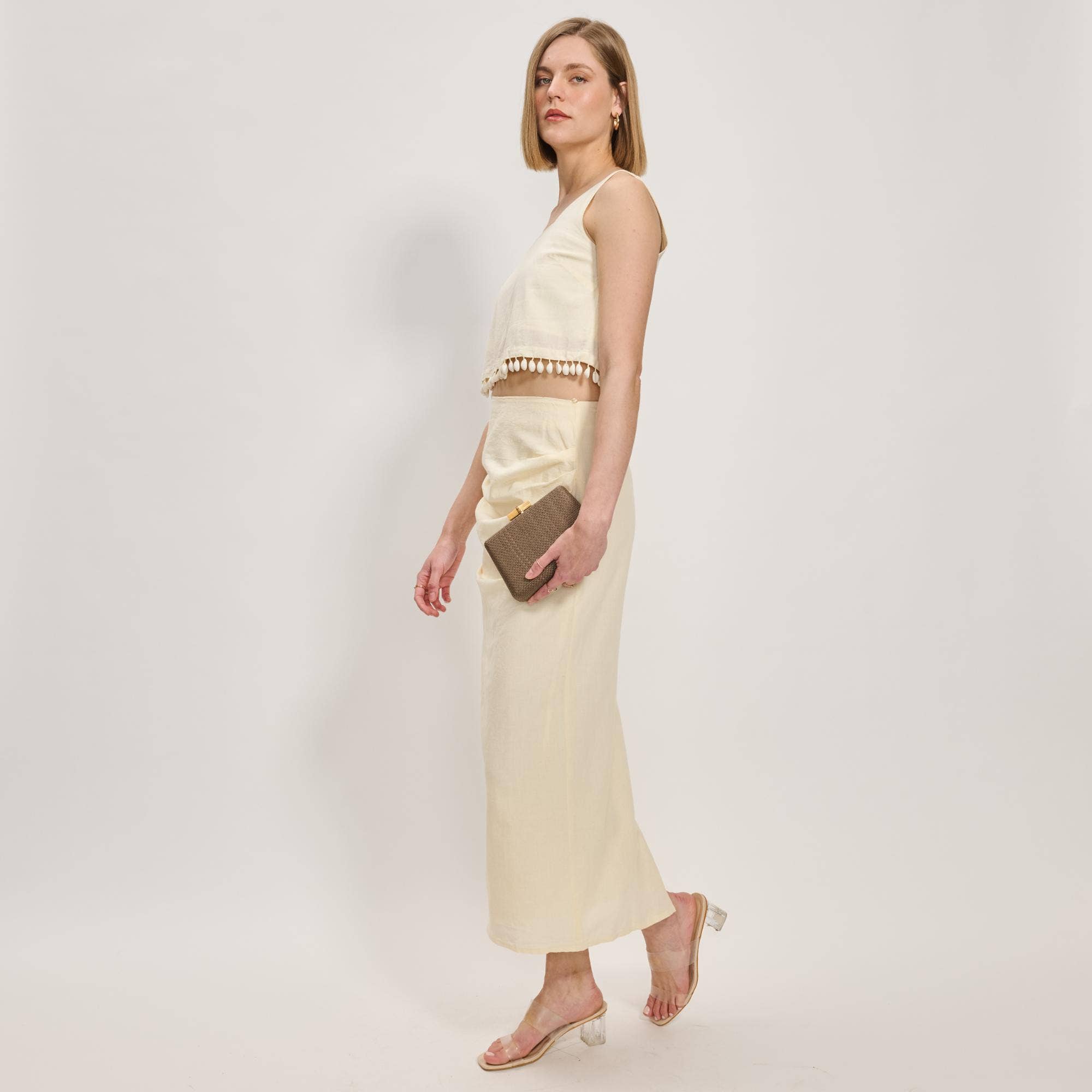 Melina Evening Bag: Mocha