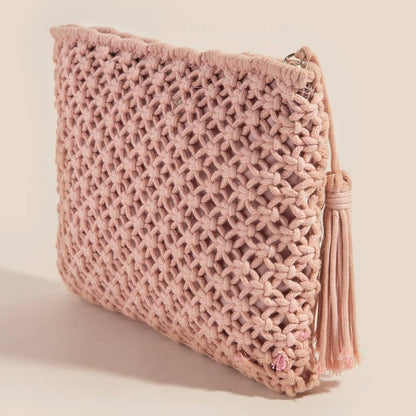 Crochet Clutch - Pink