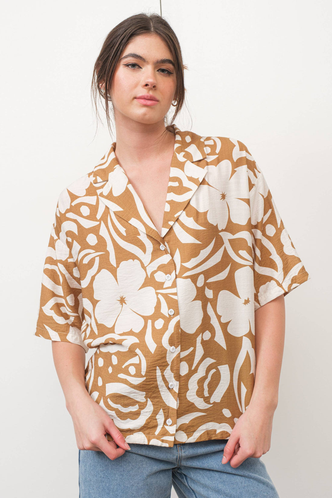 TROPICAL PRINT SHIRT